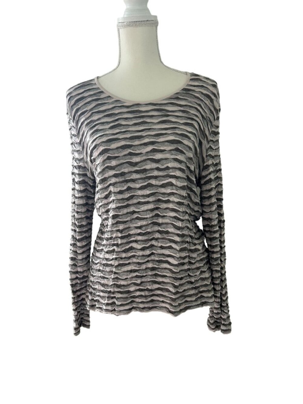 GERRY WEBER Collection Gray Patterned Top Size Small